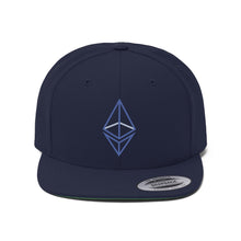 Load image into Gallery viewer, Wired Octahedron ETH Flat Bill Hat