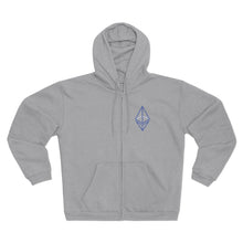 Load image into Gallery viewer, Wired Octahedron Hooded Zip Sweatshirt