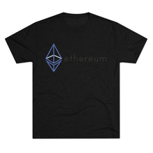 Load image into Gallery viewer, The Wired Octahedron ETH Logo Tri-Blend Crew Tee