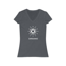 Load image into Gallery viewer, Cardano Foundation Women's Jersey Short Sleeve V-Neck Tee