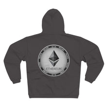 Load image into Gallery viewer, Eth Octahedron Hooded Zip Sweatshirt