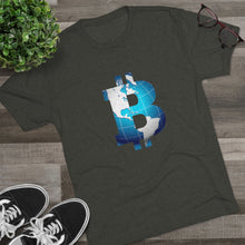 Load image into Gallery viewer, Bitcoin World Tri-Blend Crew Tee