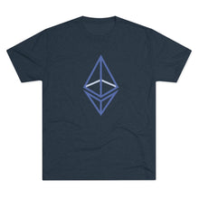Load image into Gallery viewer, The wired Octahedron Tri-Blend Crew Tee
