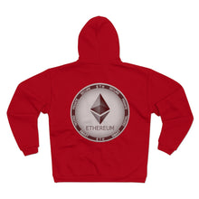 Load image into Gallery viewer, Eth Octahedron Hooded Zip Sweatshirt