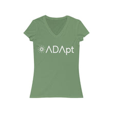 Load image into Gallery viewer, ADApt Women's Jersey Short Sleeve V-Neck Tee
