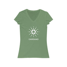Load image into Gallery viewer, Cardano Foundation Women's Jersey Short Sleeve V-Neck Tee
