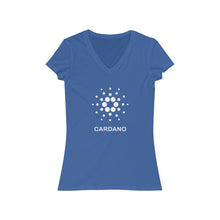 Load image into Gallery viewer, Cardano Foundation Women's Jersey Short Sleeve V-Neck Tee