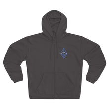 Load image into Gallery viewer, Wired Octahedron Hooded Zip Sweatshirt