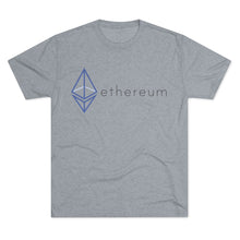 Load image into Gallery viewer, The Wired Octahedron ETH Logo Tri-Blend Crew Tee