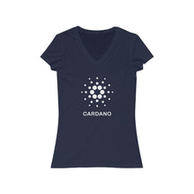 Load image into Gallery viewer, Cardano Foundation Women's Jersey Short Sleeve V-Neck Tee