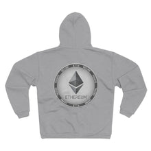 Load image into Gallery viewer, Eth Octahedron Hooded Zip Sweatshirt