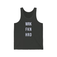 Load image into Gallery viewer, Work Hard! Jersey Tank