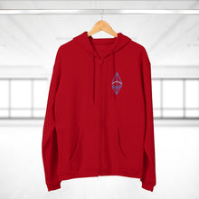 Load image into Gallery viewer, Wired Octahedron Hooded Zip Sweatshirt