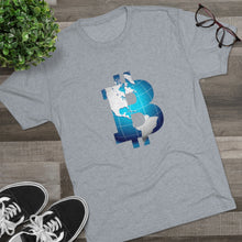 Load image into Gallery viewer, Bitcoin World Tri-Blend Crew Tee