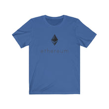 Load image into Gallery viewer, Ethereum Jersey Short Sleeve Tee (Octahedron on Back)