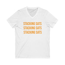 Load image into Gallery viewer, Stacking Sats Short Sleeve V-Neck Tee