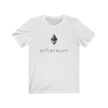Load image into Gallery viewer, Ethereum Jersey Short Sleeve Tee (Octahedron on Back)