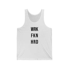 Load image into Gallery viewer, Work Hard! Jersey Tank