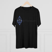 Load image into Gallery viewer, The Wired Octahedron ETH Logo Tri-Blend Crew Tee