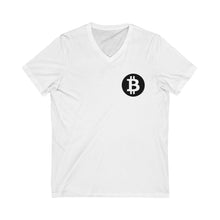 Load image into Gallery viewer, "Bitcoin Badge" V-Neck Tee