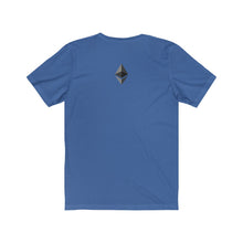 Load image into Gallery viewer, Ethereum Jersey Short Sleeve Tee (Octahedron on Back)