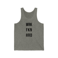 Load image into Gallery viewer, Work Hard! Jersey Tank