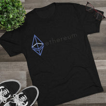 Load image into Gallery viewer, The Wired Octahedron ETH Logo Tri-Blend Crew Tee