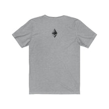 Load image into Gallery viewer, Ethereum Jersey Short Sleeve Tee (Octahedron on Back)