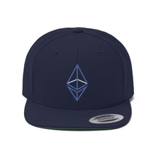 Load image into Gallery viewer, Wired Octahedron ETH Flat Bill Hat
