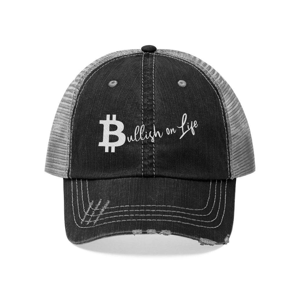 Bitcoin Bull Trucker Hat - Embroidered