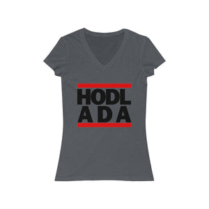HODL ADA Women's Jersey Short Sleeve V-Neck Tee
