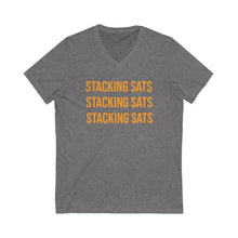 Load image into Gallery viewer, Stacking Sats Short Sleeve V-Neck Tee
