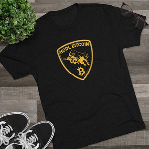 The Lambo HODL Bitcoin Tri-Blend Crew Tee