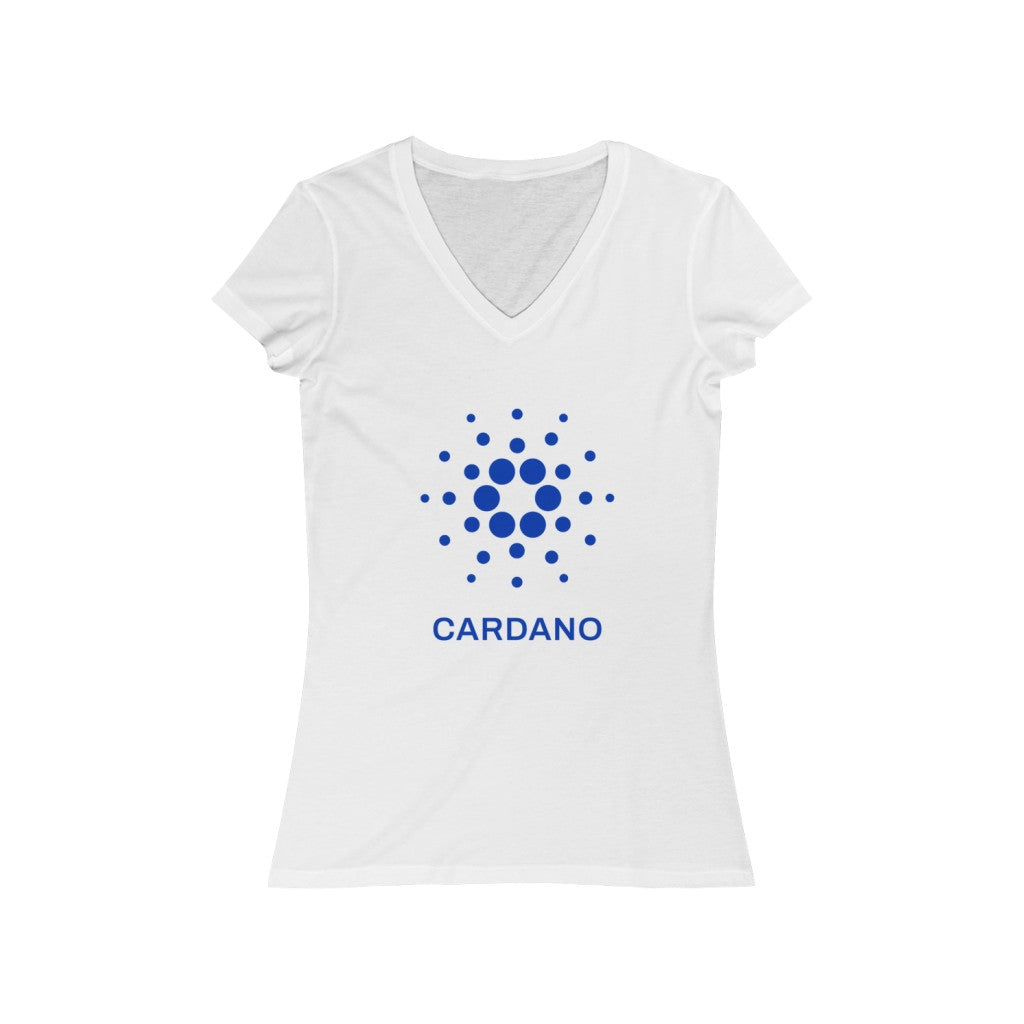Cardano Foundation Women's Jersey Short Sleeve V-Neck Tee