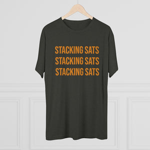 Stacking Sats Tri-Blend Crew Tee