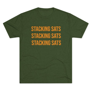 Stacking Sats Tri-Blend Crew Tee