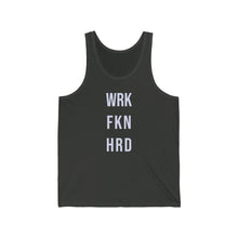 Load image into Gallery viewer, Work Hard! Jersey Tank
