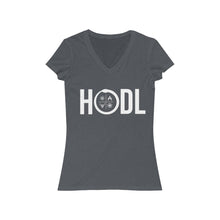Load image into Gallery viewer, Cardano HODL Women&#39;s Jersey Short Sleeve V-Neck Tee
