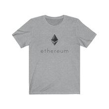 Load image into Gallery viewer, Ethereum Jersey Short Sleeve Tee (Octahedron on Back)
