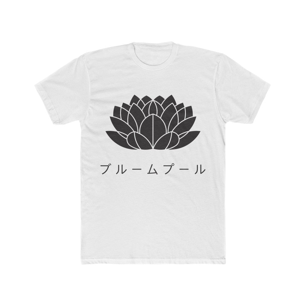 Bloom Black Japanese Men's Cotton Crew Tee