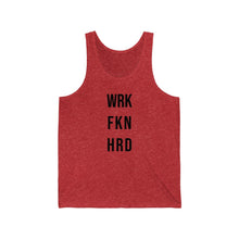 Load image into Gallery viewer, Work Hard! Jersey Tank
