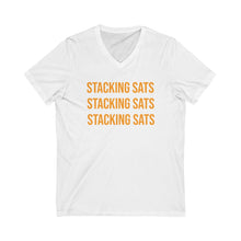 Load image into Gallery viewer, Stacking Sats Short Sleeve V-Neck Tee
