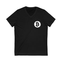 Load image into Gallery viewer, &quot;Bitcoin Badge&quot; V-Neck Tee
