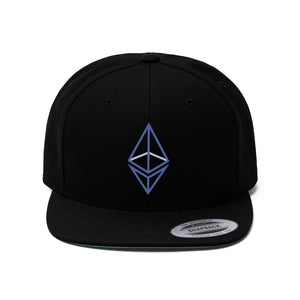 Wired Octahedron ETH Flat Bill Hat