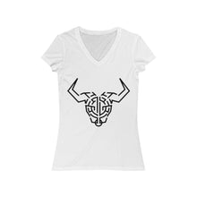 Load image into Gallery viewer, Daedalus Women&#39;s Jersey Short Sleeve V-Neck Tee
