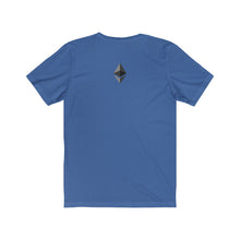 Load image into Gallery viewer, Ethereum Jersey Short Sleeve Tee (Octahedron on Back)
