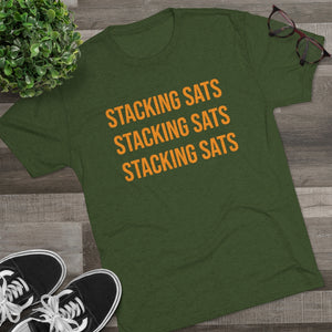 Stacking Sats Tri-Blend Crew Tee